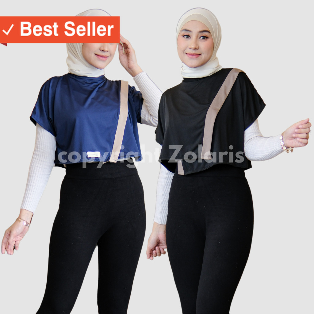 Fashion Olahraga Cewek Wanita Muslim Kekinian / Yura Rompi Crop Top List Olahraga Wanita Premium - R