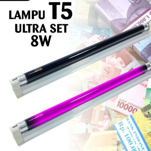 Lampu Neon Ultraviolet UV T5 ATN 8W 8 Watt Lampu Mesin Pendeteksi Uang