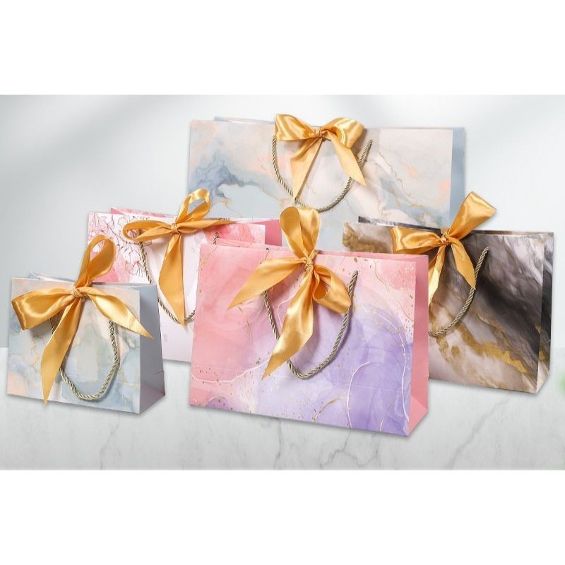 

Paper Bag Ribbon / Tas Kertas Pita Kado Hadiah Hampers Goodie Bag Jumbo Tebal Besar Kuat Tahan Air