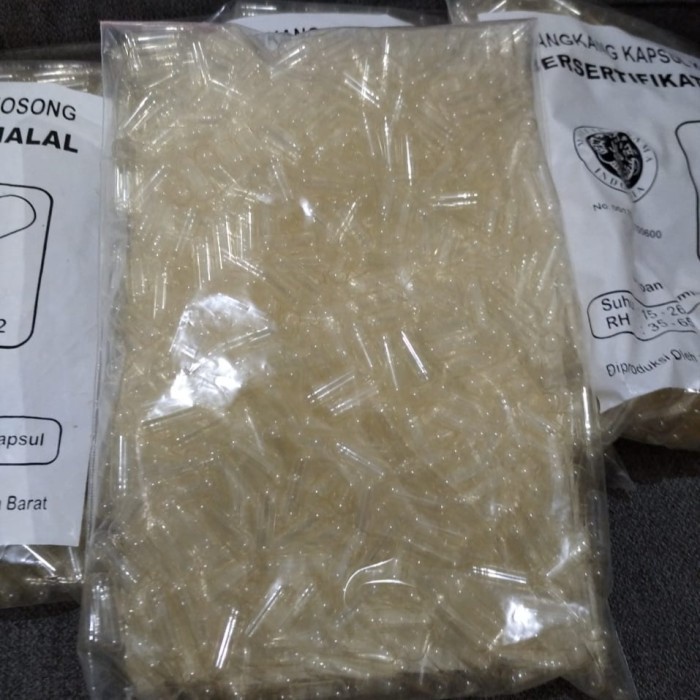 Kapsul Kosong 0 Transparan Cangkang Kapsul Bening