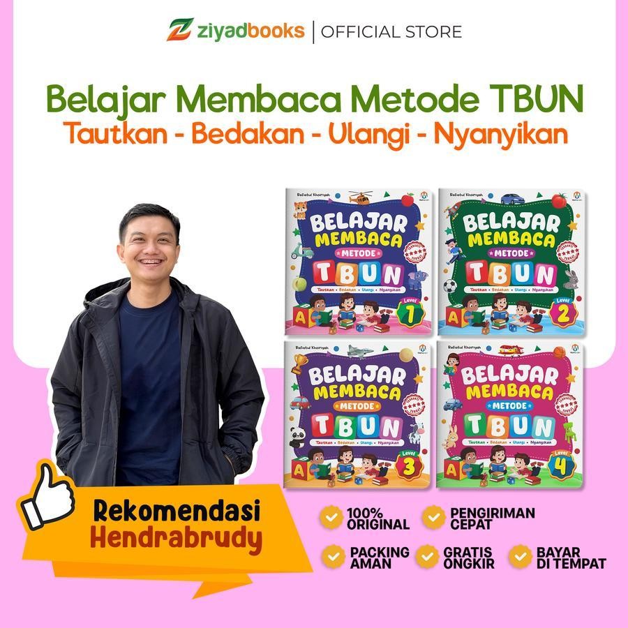 (ISI 4 BUKU) Belajar Membaca Metode TBUN Buku Anak Buku Belajar Membaca Anak 3 4 5 6Tahun
