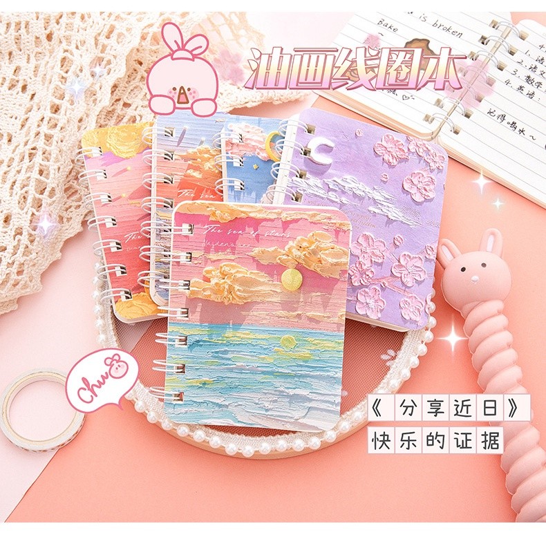 

Notebook Ring Motif Memo Kecil A7 Spiral Notebook Mini / Buku Tulis Catatan Ring - GS0240