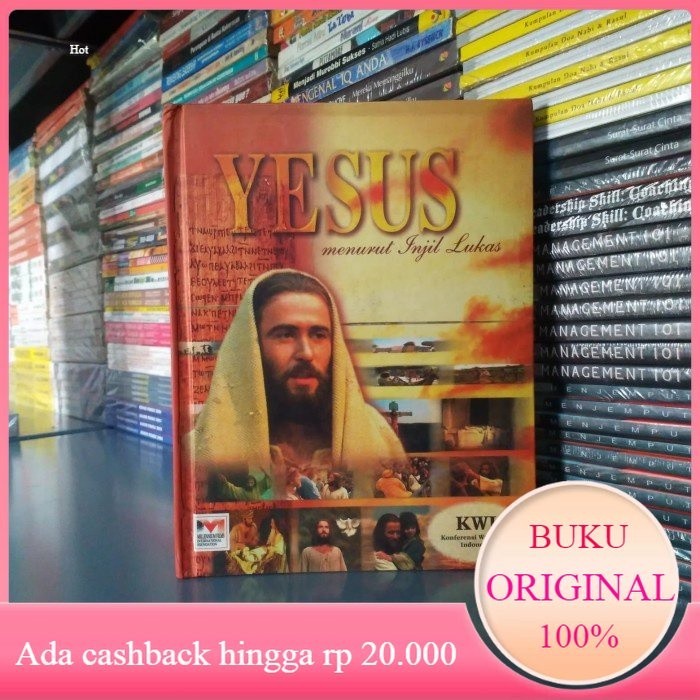 Buku Rohani Kristen YESUS MENURUT INJIL LUKAS Disertai CD Hard cover #Bekas
