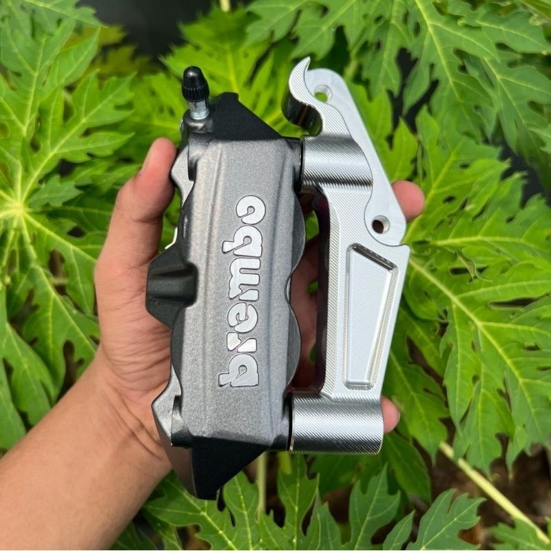 kaliper brembo 4 piston M4 kaliper caliper pala babi BREMBO M4 set breaket cnc pnp mp tiger ninja di