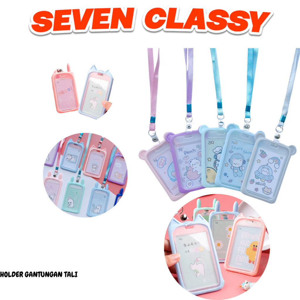 

MSS HOLDER GANTUNGAN TALI H497 KARTU AKSES KANTOR MRT BUSWAY LANYARD CARD HOLDER MOTIF KUCING