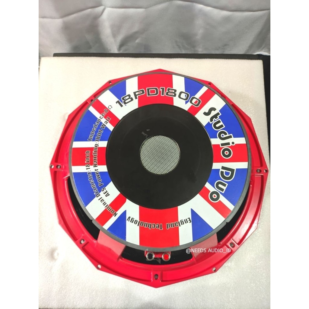 speaker 18 inch 18PD1800  STUDIO DUO ENGLAND MERAH