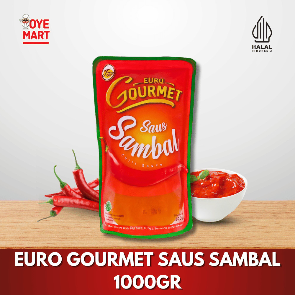 

EURO GOURMET SAUS SAMBAL 1000GR HARGA PROMO / SAMBEL PEDAS