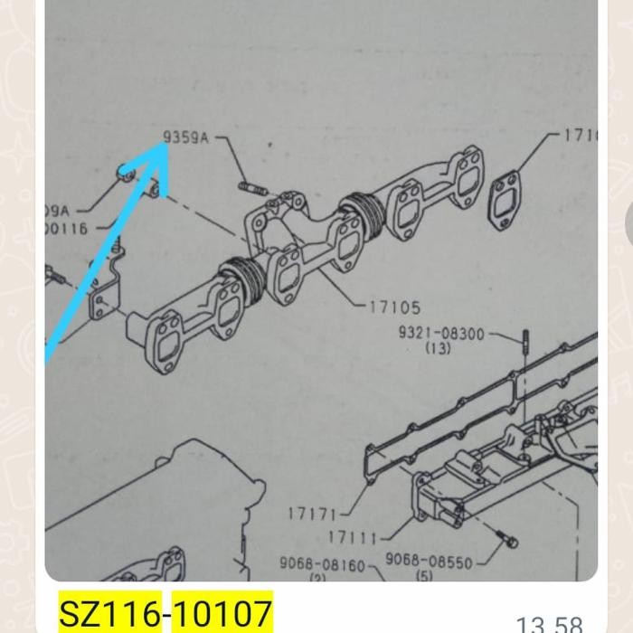 

BAUT STUD SZ116-10107 (M10 x 63 )