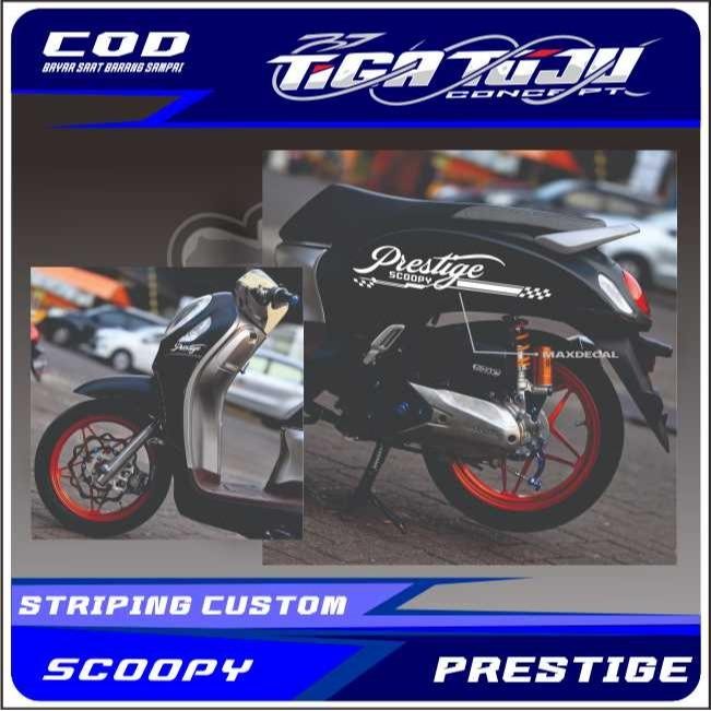 STIKER SCOOPY LIST STRIP MINIMALIS cutting stiker scoopy prestige stylish