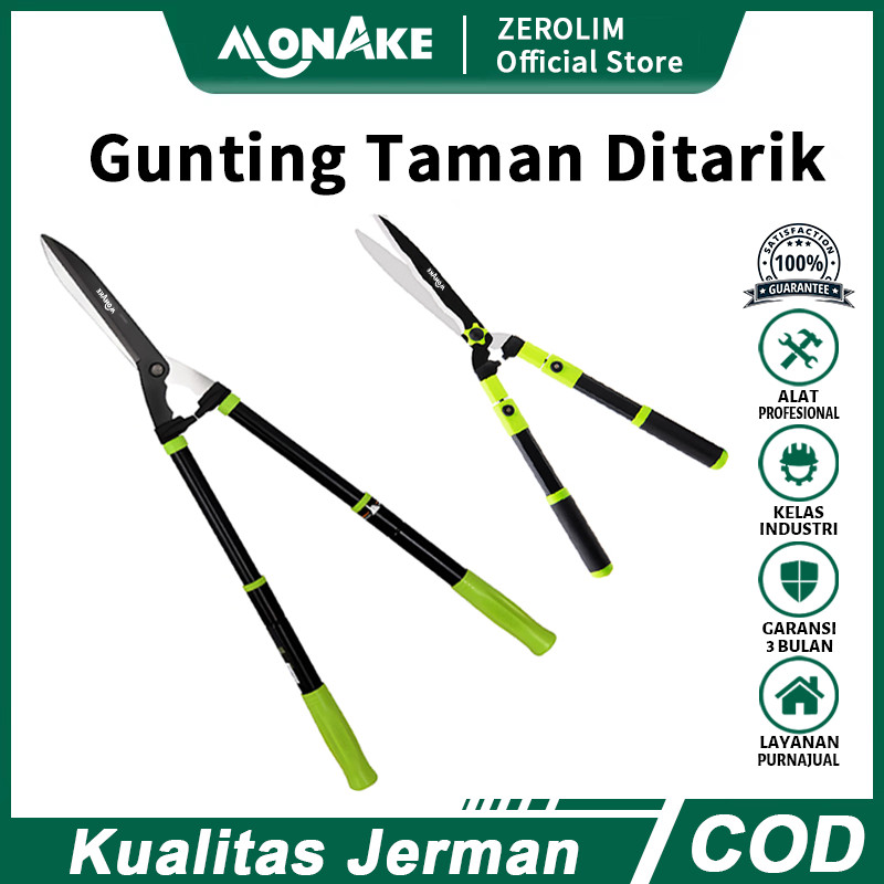 Monake Jerman Gunting Potong Rumput 55Cm-75Cm / Gunting Dahan Alat Pemotong Rumput Ranting Taman
