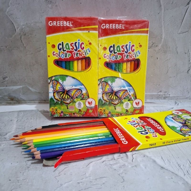 

(12 set) Pensil Warna Greebel 12w Panjang