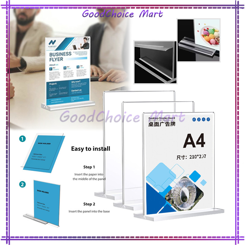 

Tempat Brosur Akrilik / Standing Akrilik Tent Card / Stand Akrilik