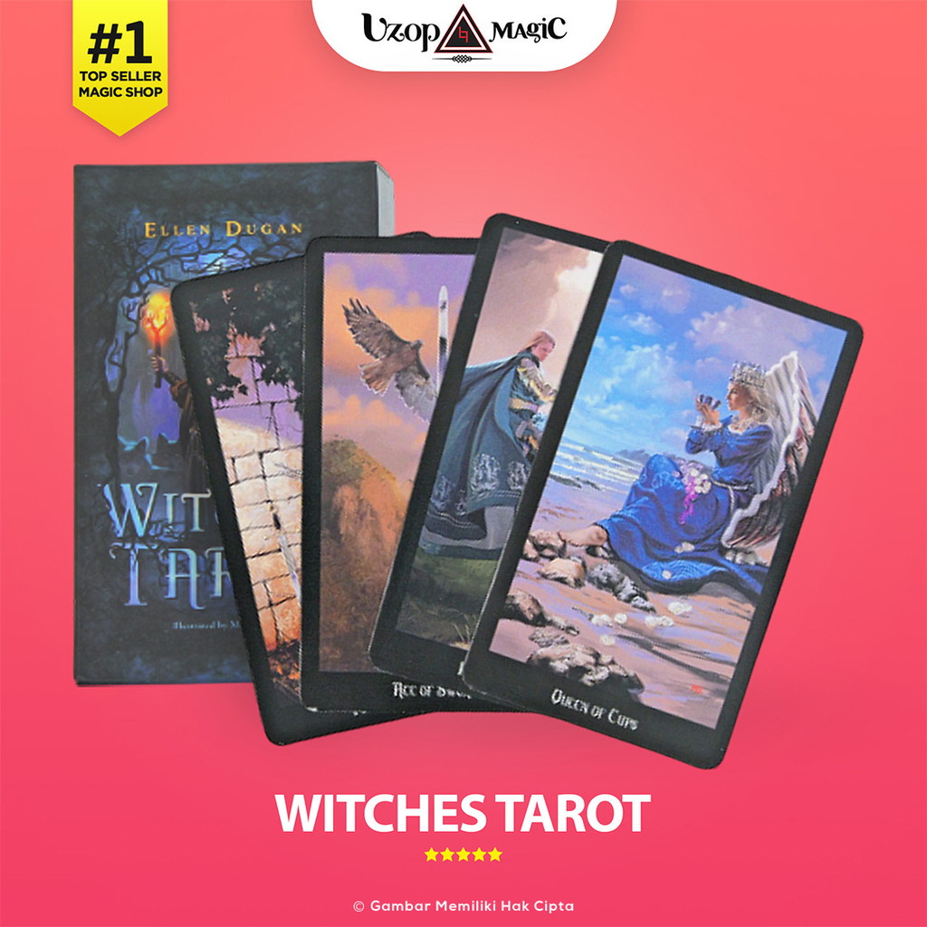 Kartu Tarot Witches Kartu Ramal Tarot Reading - Uzop Magic Shop