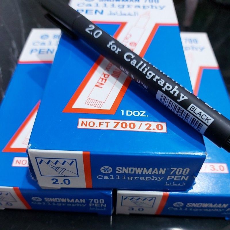 

Pen Snowman Calligraphy (tertera harga selusin isi 12 pcs ukuran boleh mix)