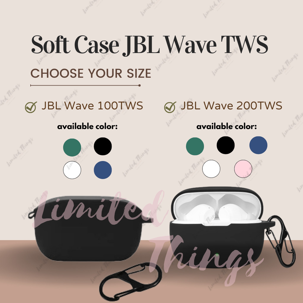 PREMIUM SOFT CASE untuk JBL Wave 100 TWS  JBL 200 TWS Silikon Halus Lembut Silicone