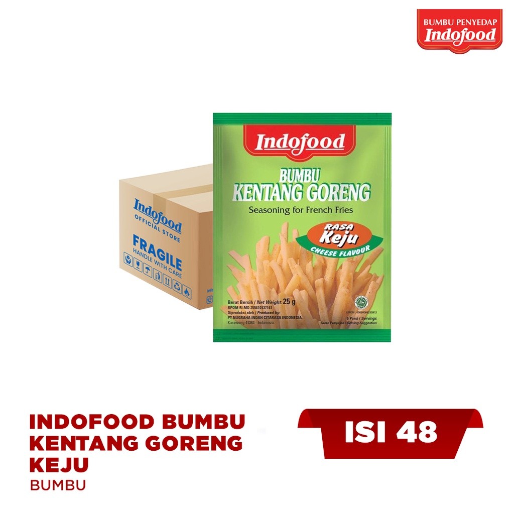 

CTN - Indofood Bumbu Kentang Goreng Keju 25 Gr
