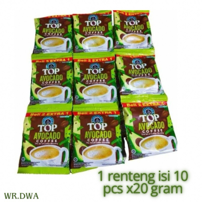 

Top coffe avocado 1 renceng isi 10