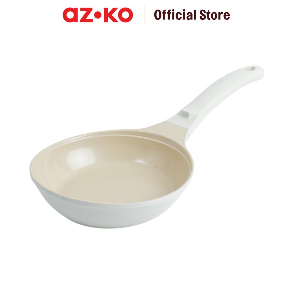 AZKO Kris 20 cm Colormic Wajan Penggorengan - Krem Frypan Pan Wok Anti Lengket Non Stick Teflon Peng
