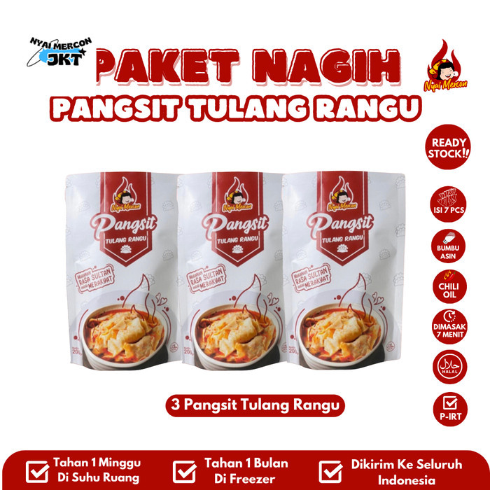 

[New]Promo pangsit tulang rangu nyai mercon 3pcs