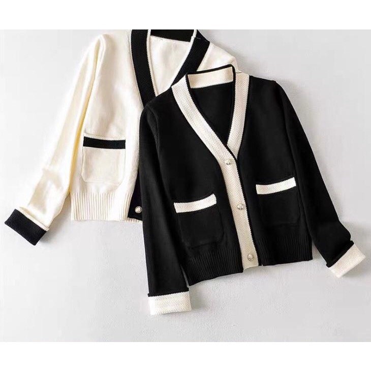 Baju wanita korea Cardigan rajut wanita Cardigan/Atasan Rajut Outer ​lengan Panjang Atasan wanita le