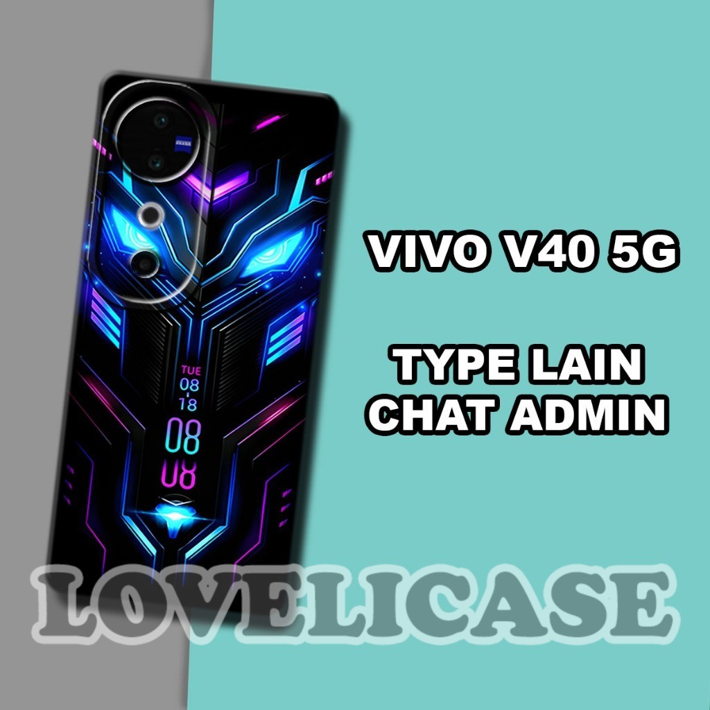 (GC11) Softcase karet Hp VIVO V40 5G | Case Motif Robot | Case VIVO V40 5G Silikon Tpu Pro Camera | 