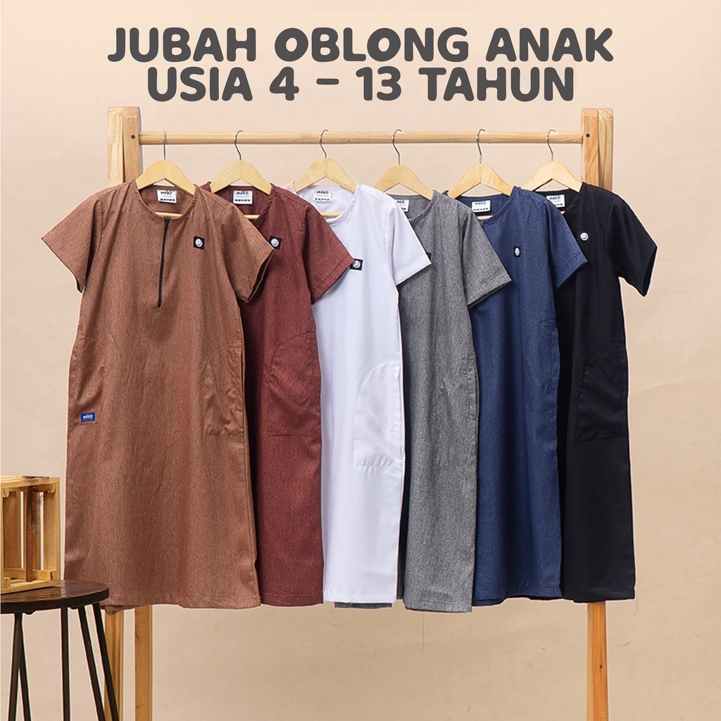 [HOT NEW] Jubah Anak Polos Jubah Anak Laki Laki Lengan Pendek Gamis Anak Laki Polos Jubah Koko Anak 