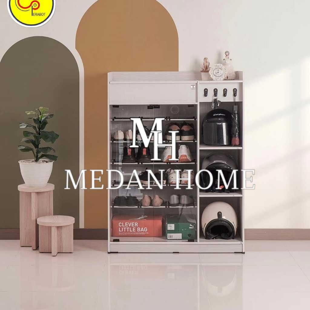 [MEDANHOME] Rak Lemari Sepatu Olympic Vanila Minimalis Mewah