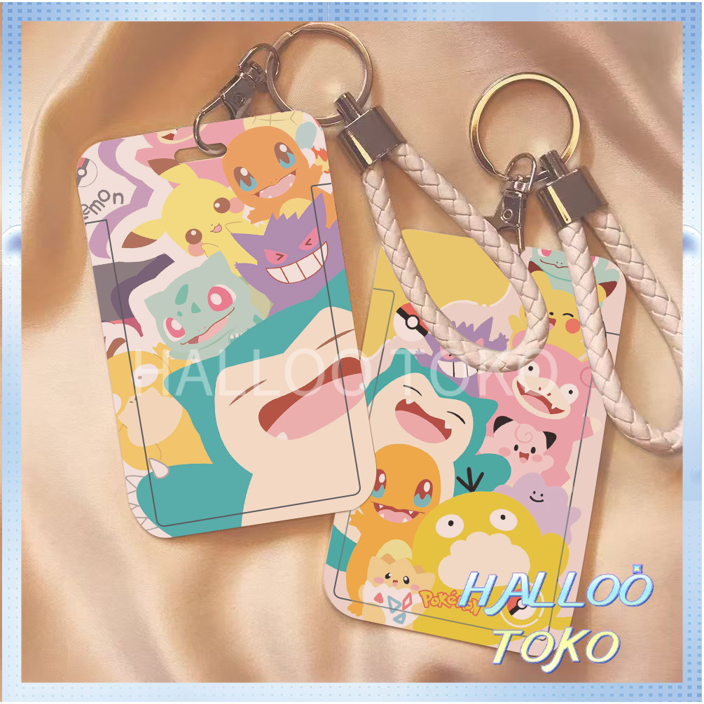 

ID CARD HOLDER MOTIF KAWAII TEMPAT KARTU PHOTOCARD PHOTO CARD Pelindung + Tali,Pokémon Bintang Enam