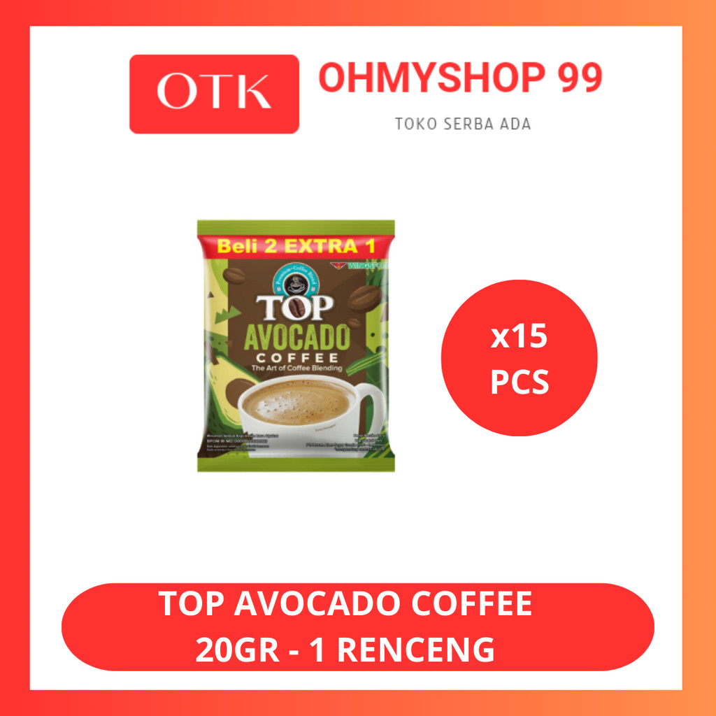 

Top Coffee Kopi Top Avocado 20gr - 1 Renceng