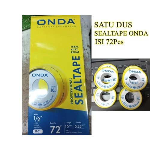 

Sealtape Onda 1/2 inch 1 Dus isi 72pcs