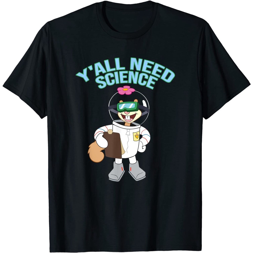 Kaos Mademark x SpongeBob SquarePants - Sandy Cheeks - Y'all N T-Shirt Pria Baju Kaos Unisex Katun 1