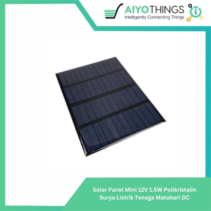 Solar Panel Mini 12V 1.5W Polikristalin Surya Listrik Tenaga Matahari DC