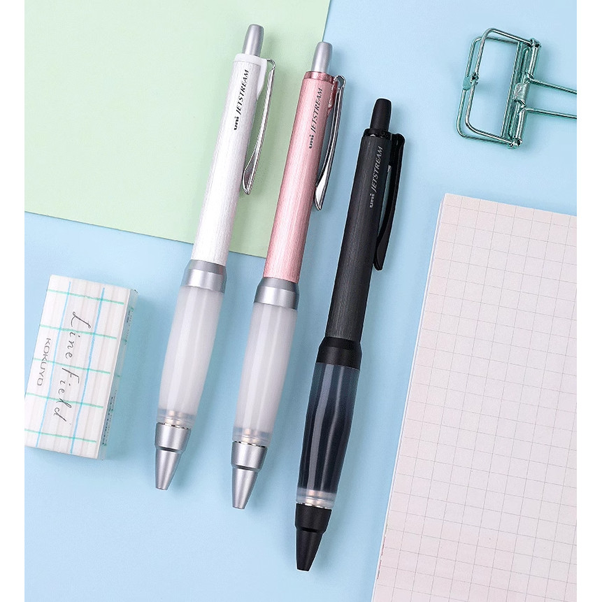 

Uni Alpha-Gel Jetstream 0.7mm BallPoint Pen Black Body Oil-Based Black Ink (SXN-1000)