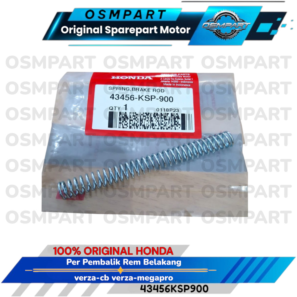 PER LIDI TIANG REM BELAKANG CB150 VERZA MEGAPRO 2010 VERZA 150 HONDA ORIGINAL 43456KSP900
