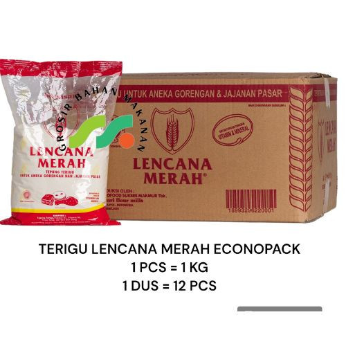 

TERIGU LENCANA MERAH ECO PACK 1KG PER DUS ISI 12PCS