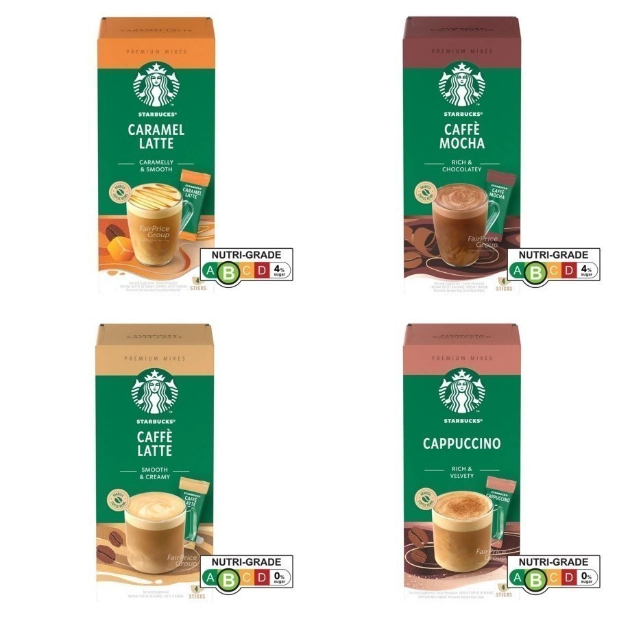 

STARBUCKS Instant Premium Mixes Coffee isi 4 Sachets