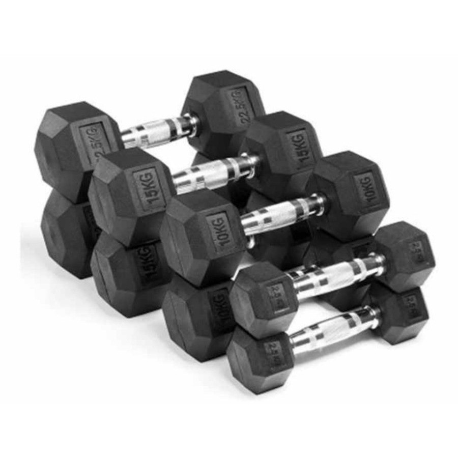 POTENCE Dumbell Hexagon 2.5kg Dumbel Dumbbell Barbell Barbel Hexagonal 2.5 Kg Kilogram Dumbell Besi