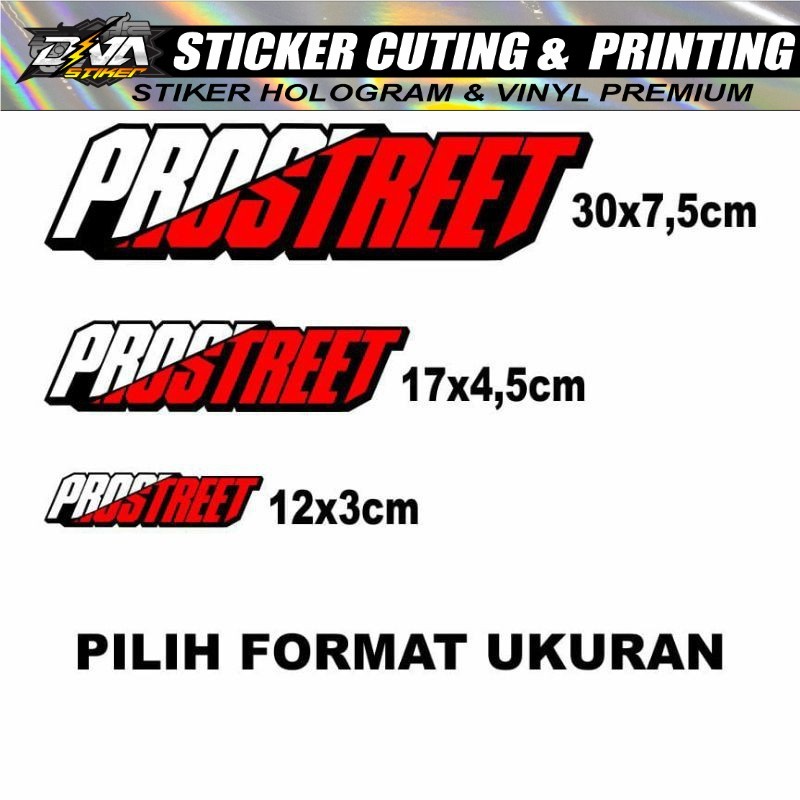 stiker prosstreet  stiker motor cutting tumpuk 3 warna stiker prostreet  body motor nmax aerox pcx