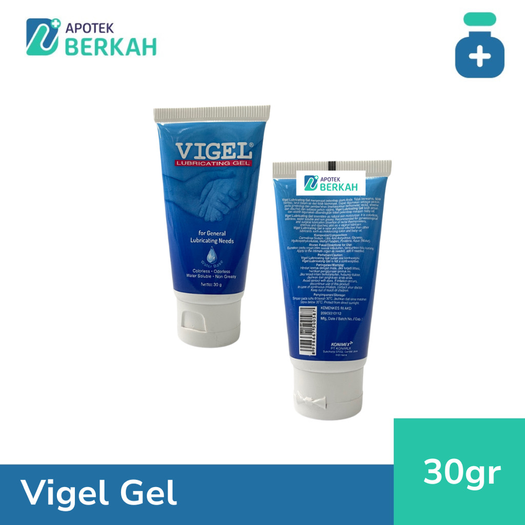 Vigel Gel Pelumas pada Organ Intim & Penggunaan Kondom - 30gr