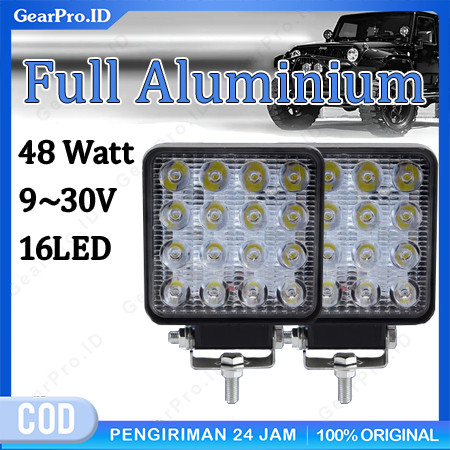 Lampu Tembak Motor Mobil Truk 12V1 Buah Mobil Lampu Kerja Led Flood Beam Bar 48w 12v Untuk Atv Kenda