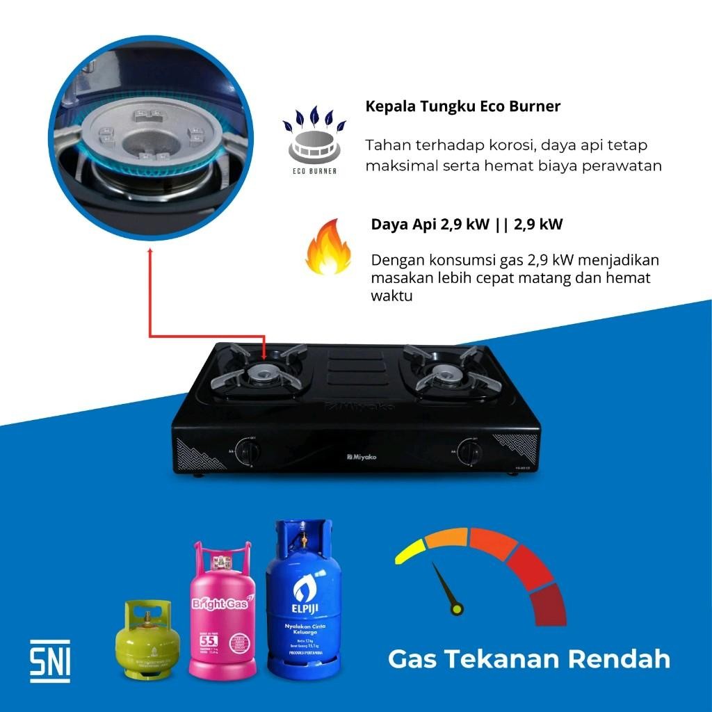 Miyako Kg 202 Ce Kompor Gas 2 Tungku Miyako Kg202Ce Kompor Gas Miyako 2 Tungku kg 202Ce