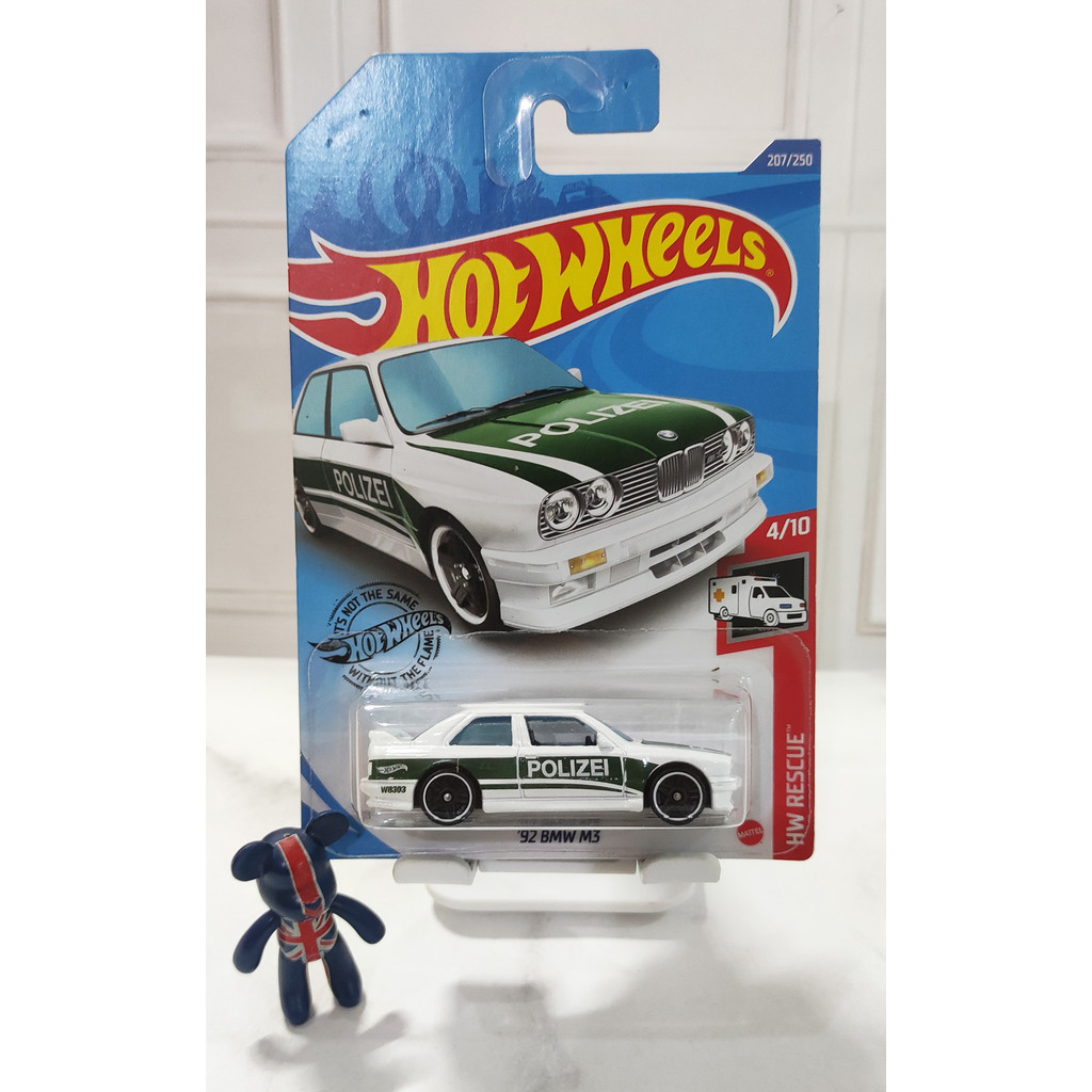 Hot Wheels 1/64 92 BMW M3 Polisi HW Rescue Police