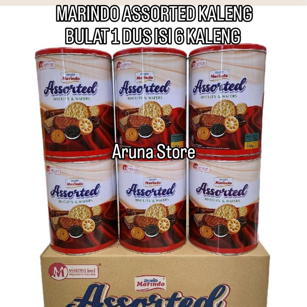 

1 DUS MARINDO ASSORTED KALENG BULAT 550GR