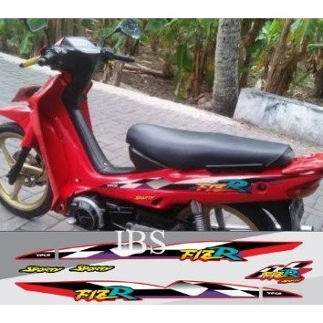 STRIPING FIZR 1997 1998 MERAH YAMAHA FIZ R VARIASI Stiker STIKER