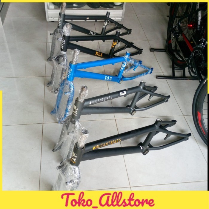 Frame batangan + fork sepeda BMX alloy v brake maupun ubrake street mutant bike federal DLX - MUTANT