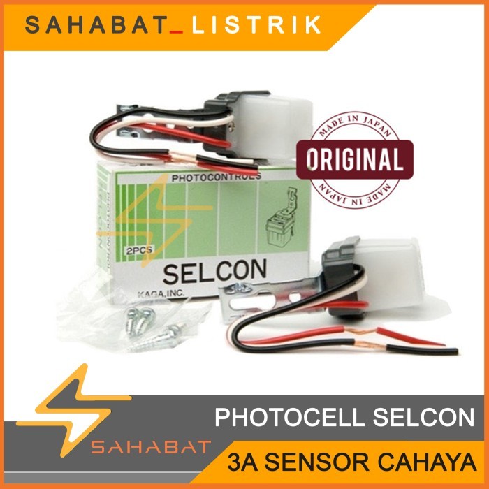 PHOTOCELL SELCON 3A SENSOR CAHAYA. ORIGINAL
