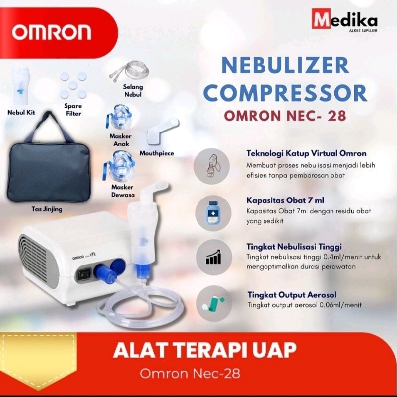 Nebulizer Omron NE-C28 / Compresor Nebulizer Original Omron NE-C28