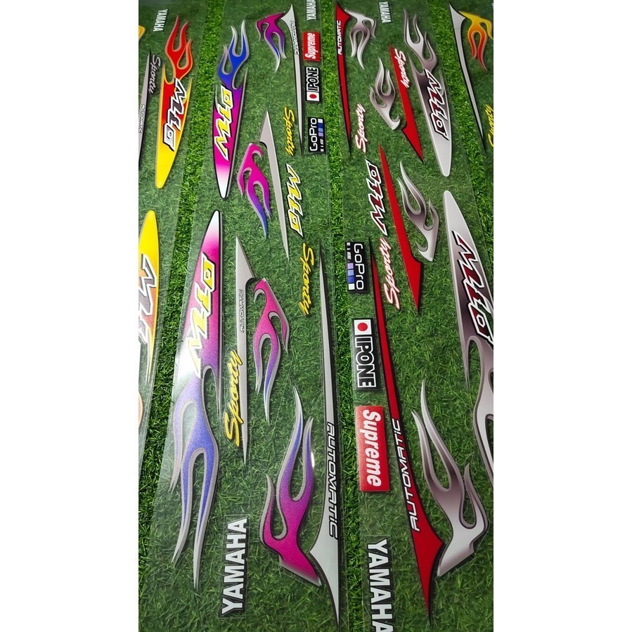 Striping Mio Thailand | Striping Motor Yamaha Mio Sporty Api Bahan Bening | Stiker Mio Smile Variasi