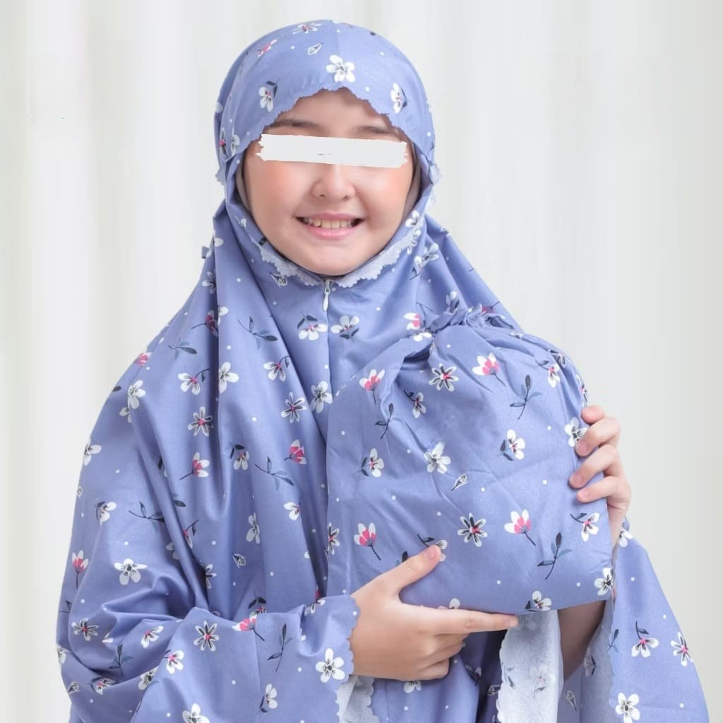 Rukoh Karakter Motif Lucu Viral Adem Set Alat Sholat Lebaran Mugenah Ngaji Tpa Bocah Mukena Anak Cew
