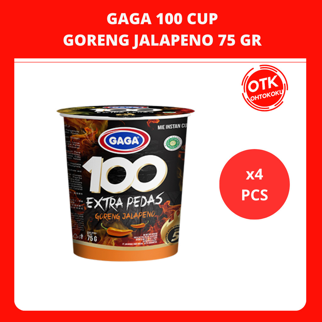 

Gaga 100 Cup Rasa Goreng Jalapeno 75 gr x 4 pcs